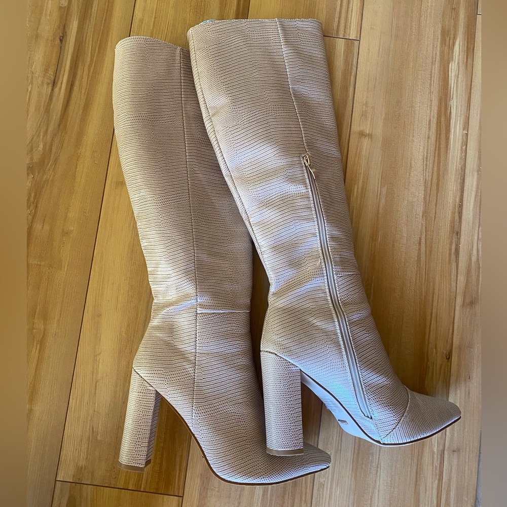 NEW Billini Milla Tall Boot Taupe Womens Size 10 SHOW ME YOUR MUMU Cowboy